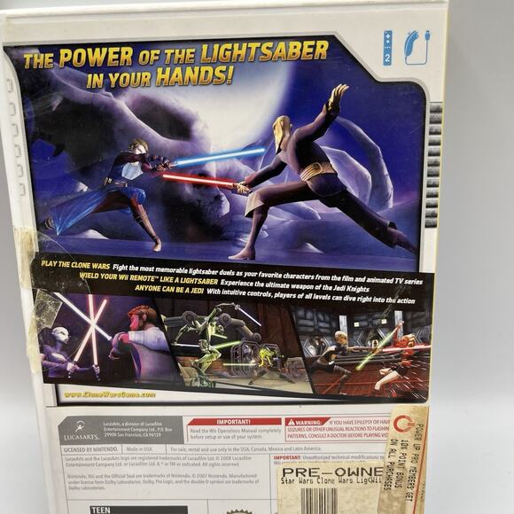 Star Wars: The Clone Wars - Lightsaber Duels (Nintendo Wii, 2008) - Picture 3 of 6
